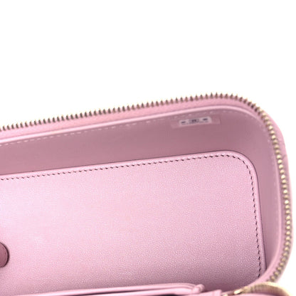 Chanel Lambskin Quilted Small Top Handle Vanity Case Light Pink 1985279