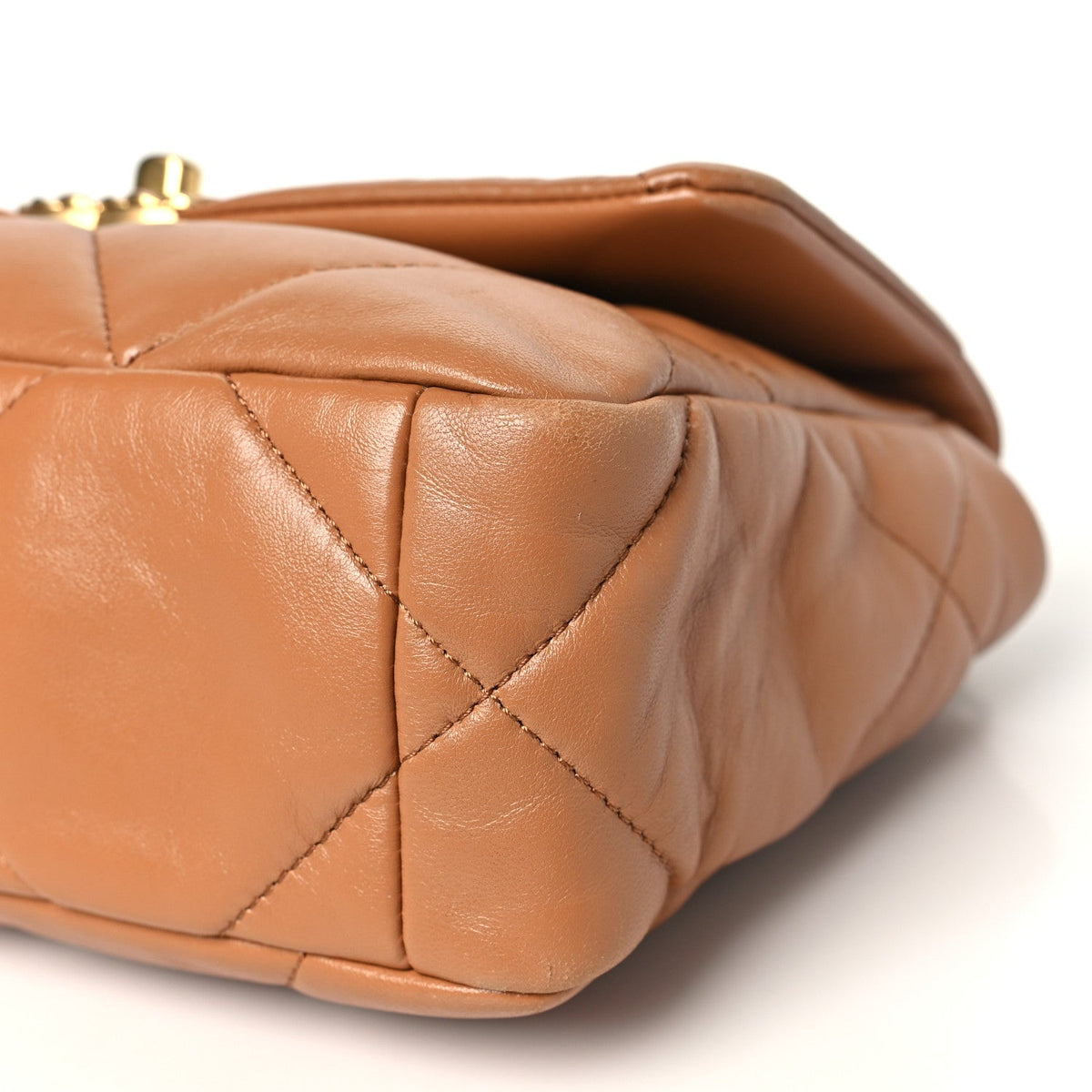 Chanel Lambskin Quilted Medium 19 Flap Brown
