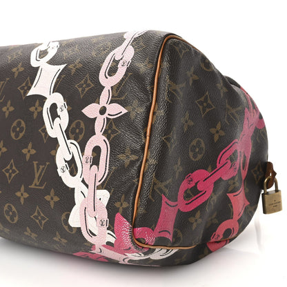 Louis Vuitton Monogram Canvas Speedy 30 Rose Ballerine Poppy