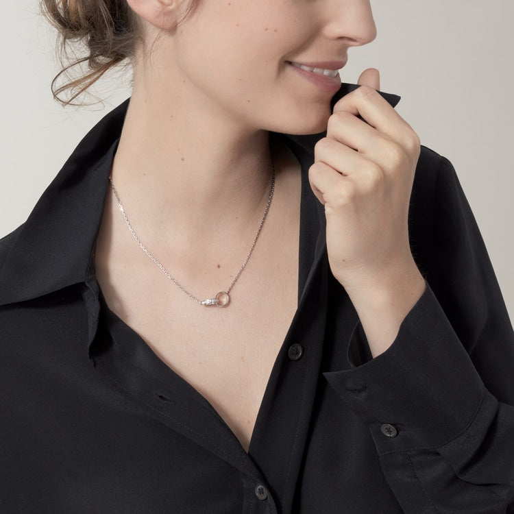 18K Gold Diamond Cartier Love Necklace