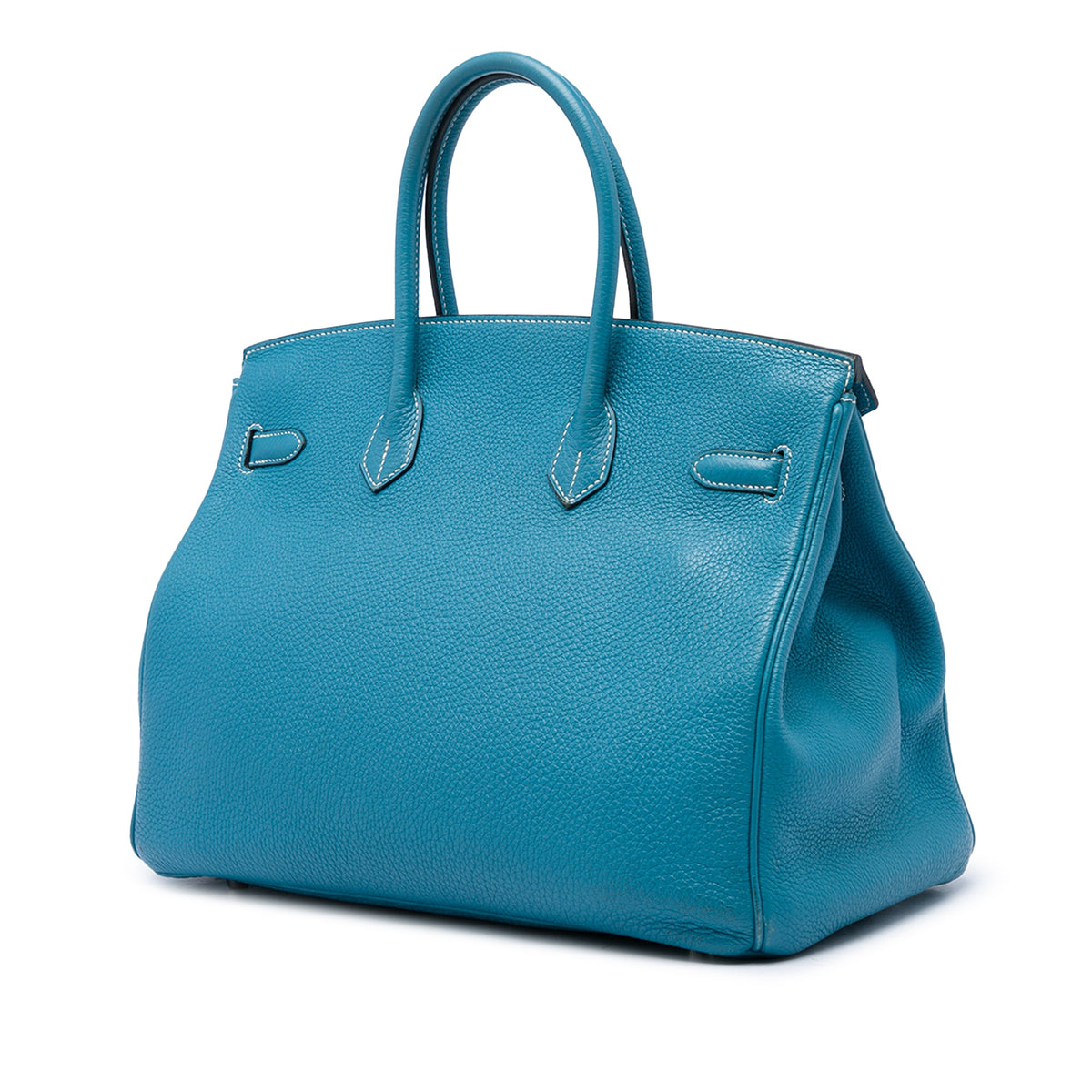 Birkin Handbag Blue Togo with Palladium Hardware 35