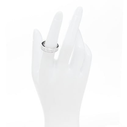 Cartier 18K White Gold Diamond Tectonic Band Ring