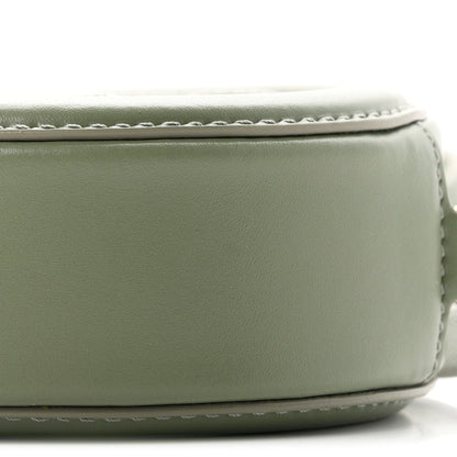 Celine Smooth Calfskin Cuir Small Triomphe Oval Bag Sage