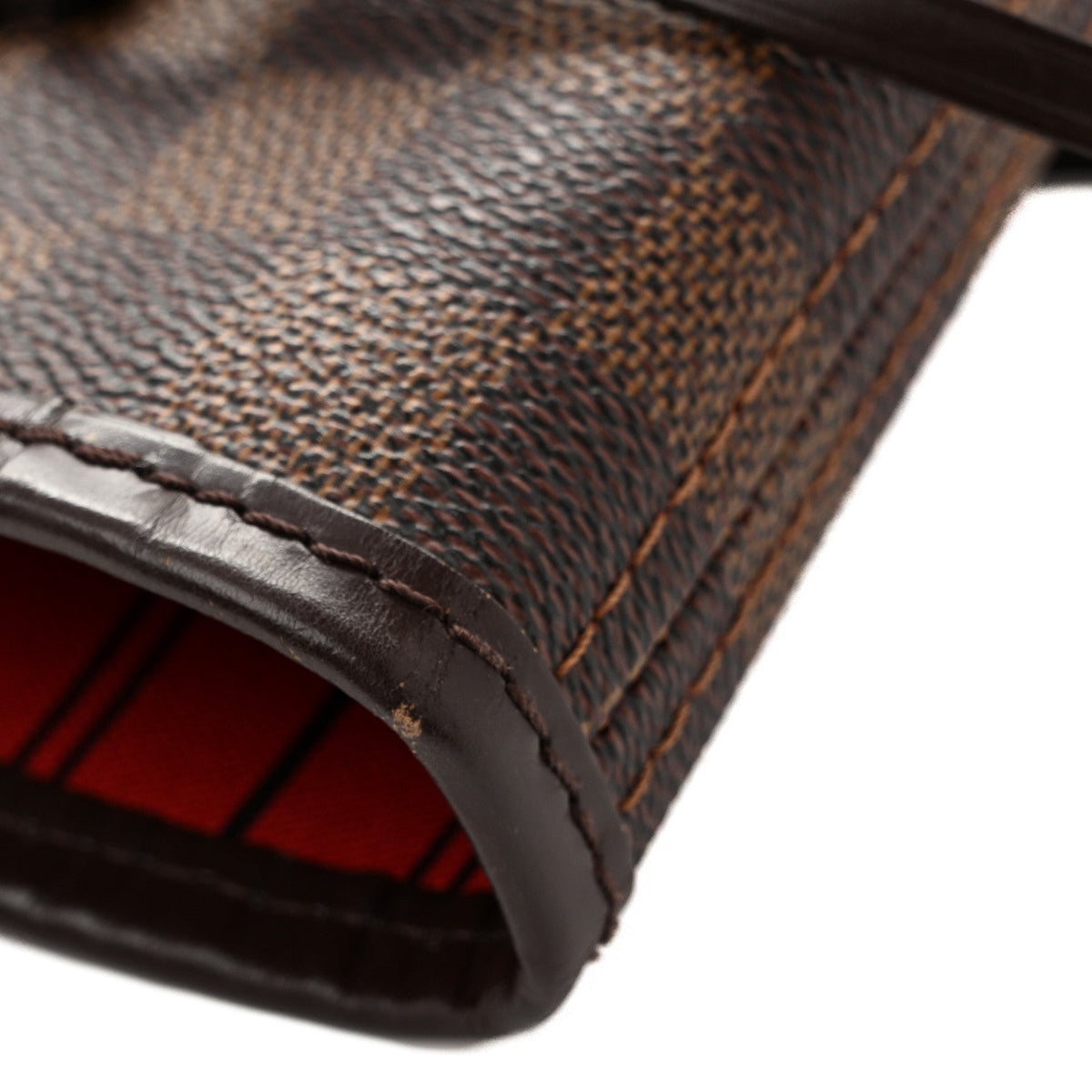 Louis Vuitton Coated Canvas Damier Ebene Neverfull MM Tote Bag Brown 1983208