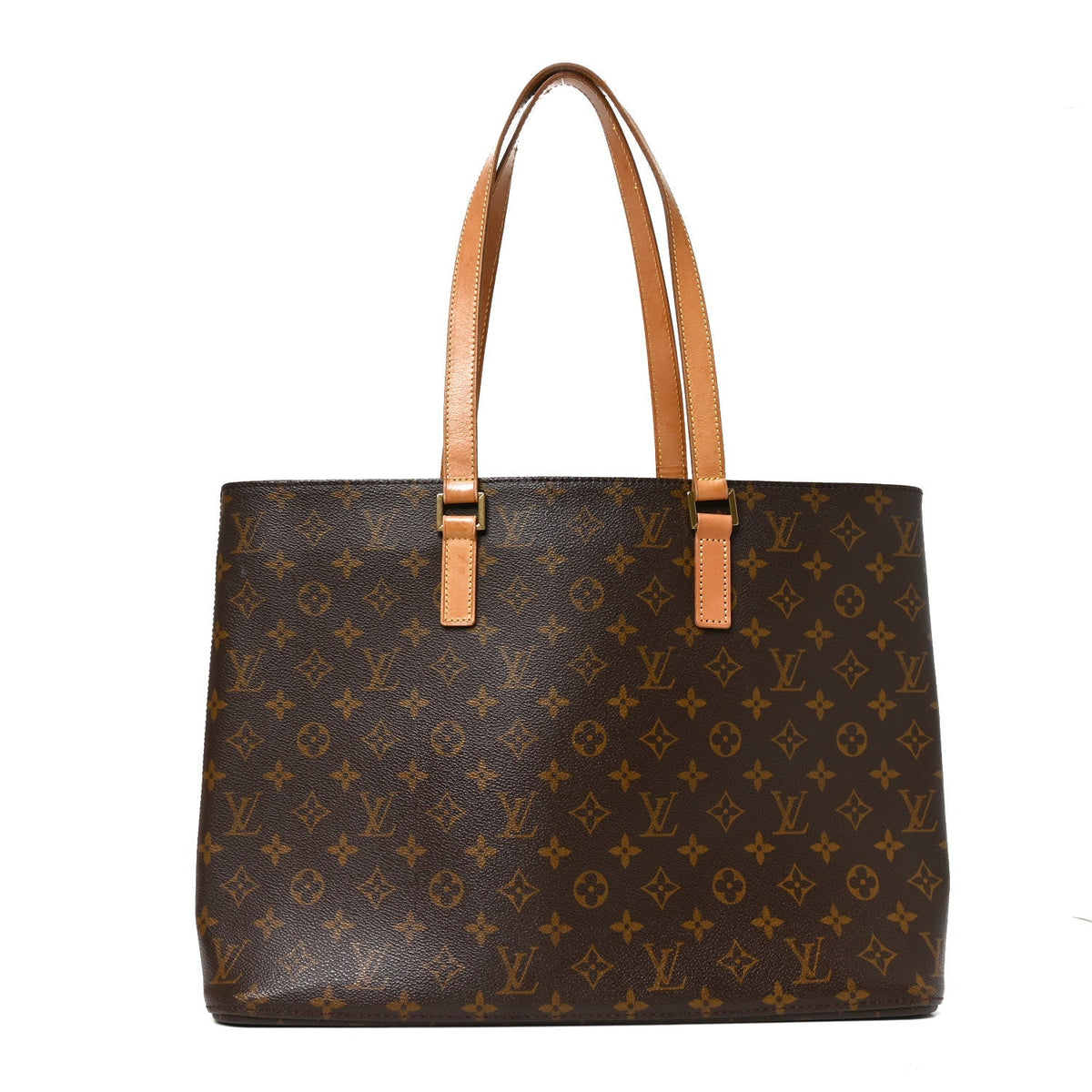 Louis Vuitton Monogram Canvas Luco Tote Bag Brown
