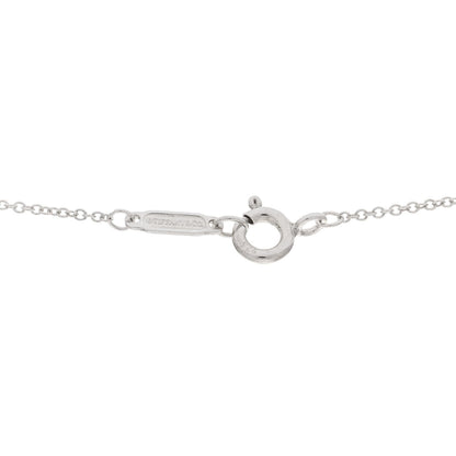Tiffany Sterling Silver Twist Knot Pendant Necklace 40.6cm