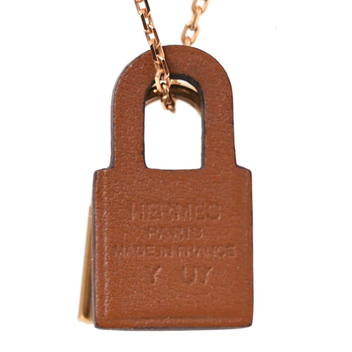 Hermes Swift Small O'Kelly Pendant Necklace Gold