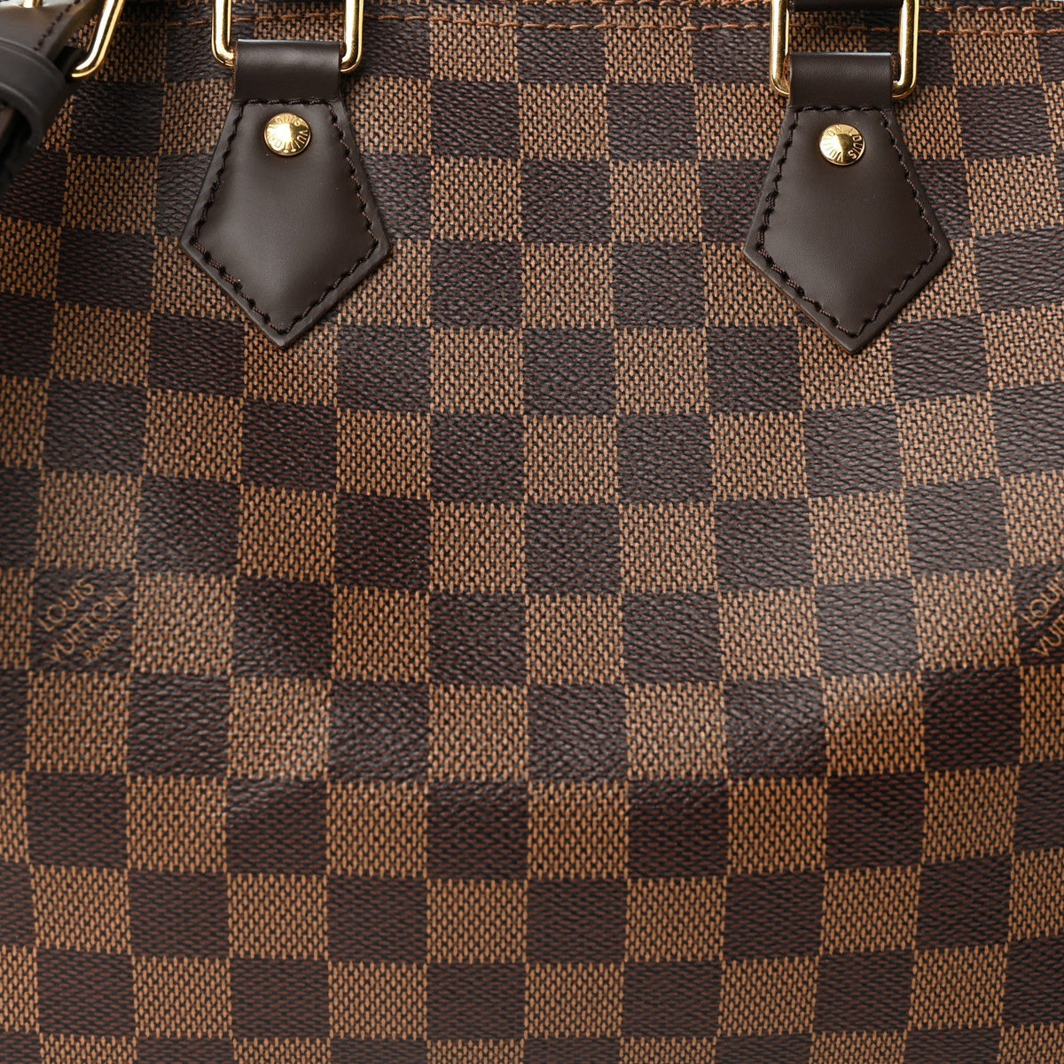 Louis Vuitton Damier Ebene Speedy Bandouliere 25 Brown