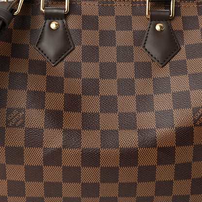 Louis Vuitton Damier Ebene Speedy Bandouliere 25 Brown