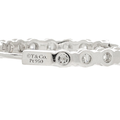 Tiffany Platinum Diamond 2.39ctw Inside-Out Hoop Earrings
