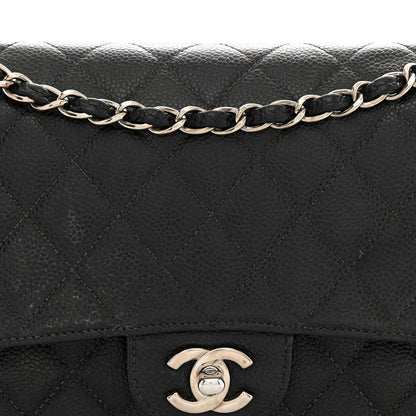 Chanel Caviar Quilted Medium Double Flap Bag Black 1983939