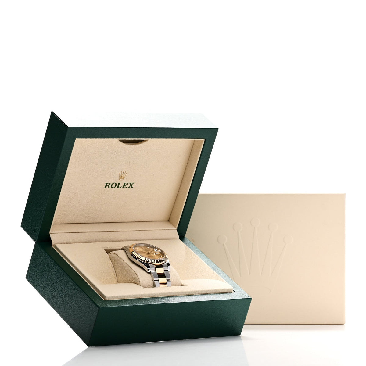 Rolex Stainless Steel 18K Yellow Gold Diamond 41mm Datejust Watch 126333