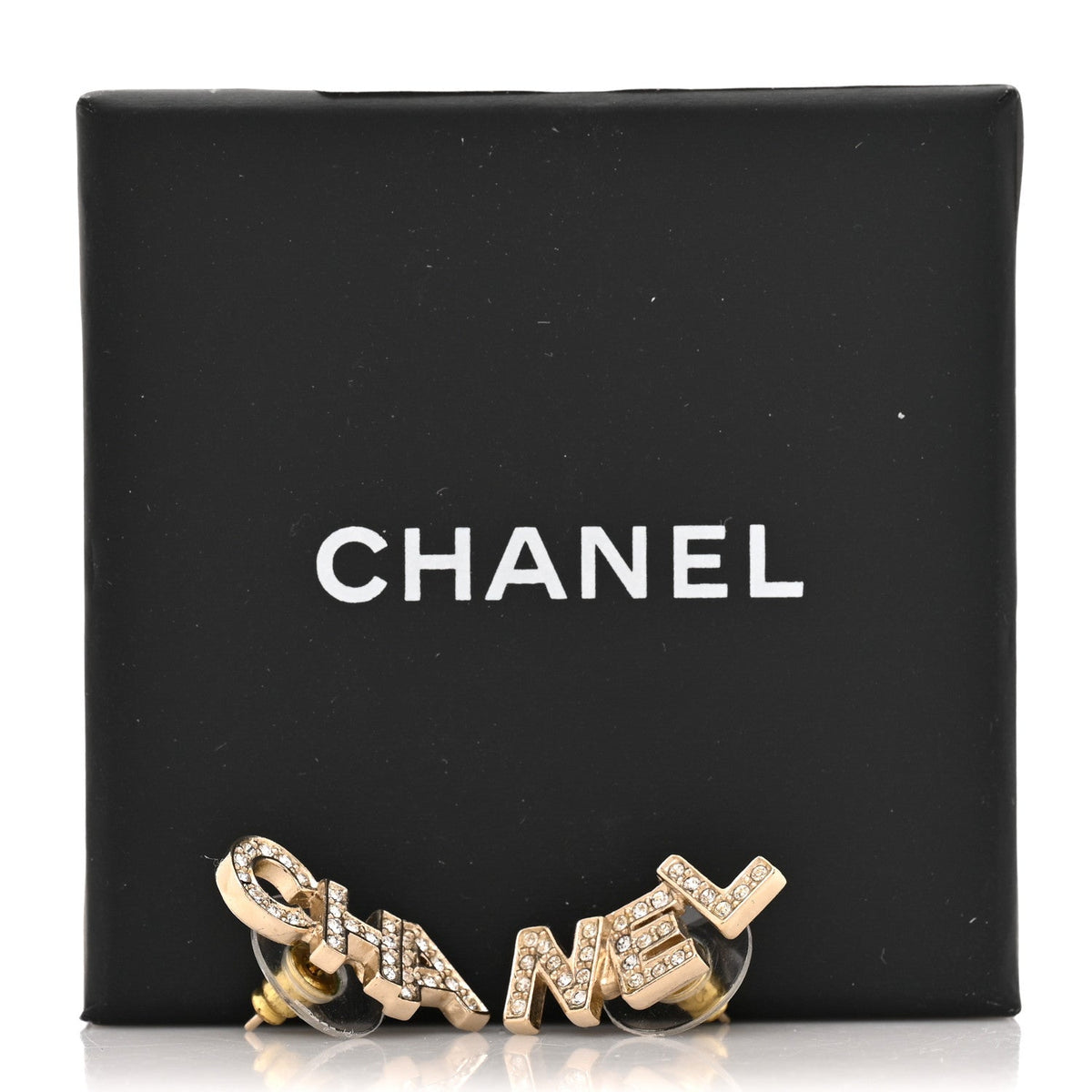 Crystal Pearl Signature Stud Earrings Gold