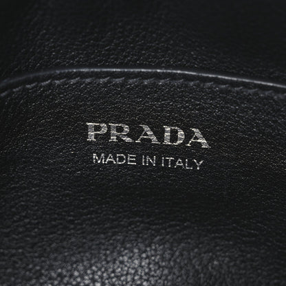 Prada Vitello Daino Soft Flap Crossbody Black