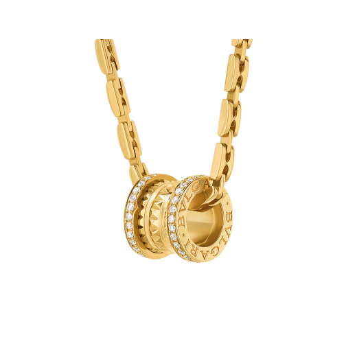 18K Yellow Gold Diamond B.zero1 Necklace