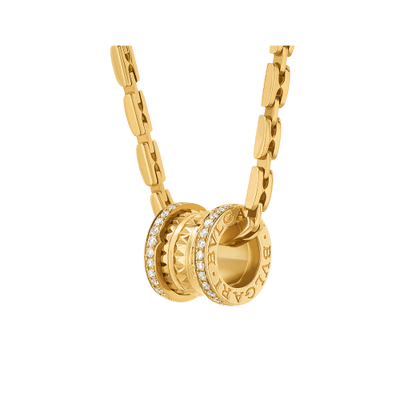 18K Yellow Gold Diamond B.zero1 Necklace