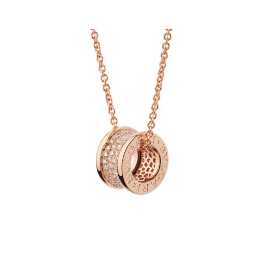 Bvlgari 18K Gold Diamond B.zero1 Necklace