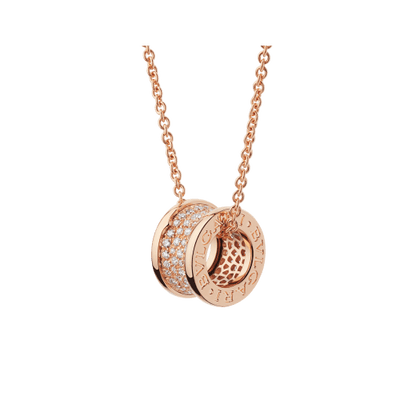 Bvlgari 18K Gold Diamond B.zero1 Necklace