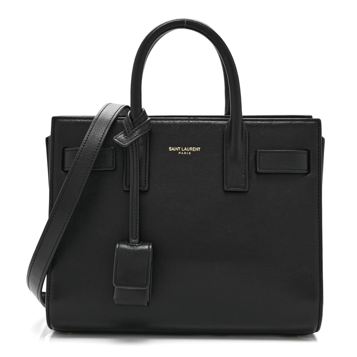 Saint Laurent Calfskin Nano Sac De Jour Black