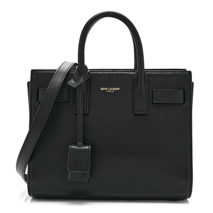 Saint Laurent Calfskin Nano Sac De Jour Black
