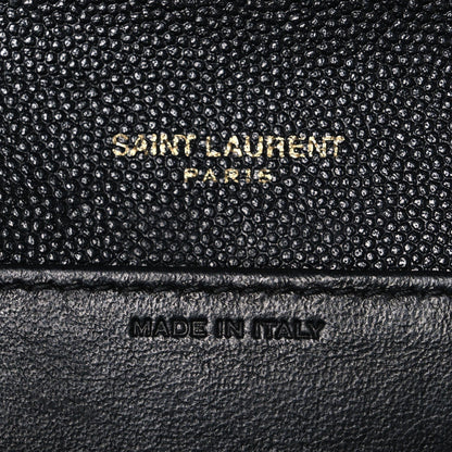 Saint Laurent Grain De Poudre Uptown Chain Wallet Black