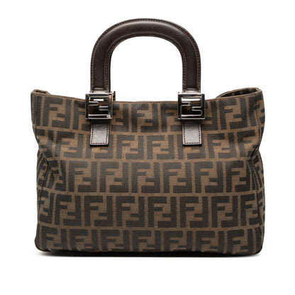 Vintage FF Handle Tote Zucca Canvas Small