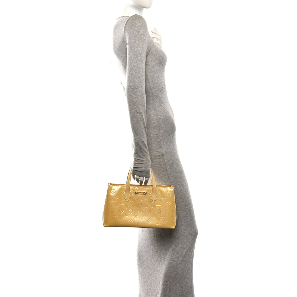 Louis Vuitton Vernis Wilshire PM Blanc Corail