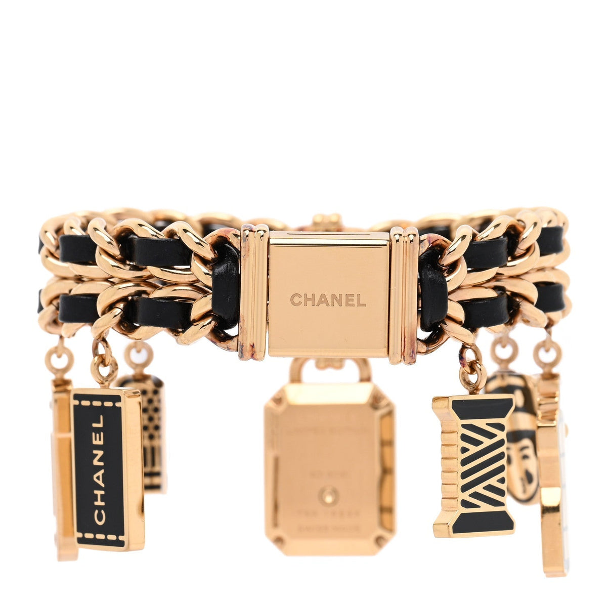 Chanel Stainless Steel Lambskin 20mm Premiere Charm Couture Watch S