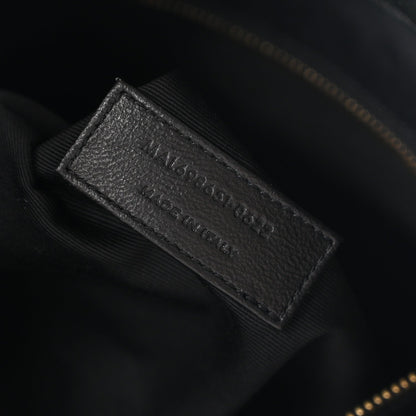 Saint Laurent Lambskin Quilted Maxi Icare Shopping Tote Black
