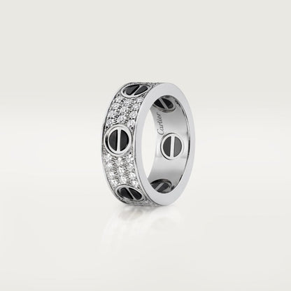 18K White Gold Diamonds Cartier Love Ring