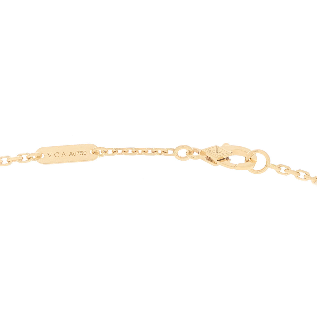 Van Cleef & Arpels 18K Yellow Gold Mother of Pearl Magic Alhambra Long Necklace