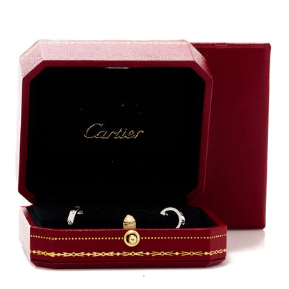Cartier 18K White Gold Small LOVE Hoop Earrings