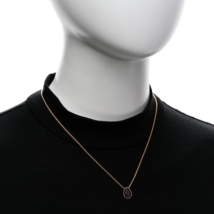 Boucheron 18K Pink Gold Rhodolite Garnet S Serpent Boheme Necklace
