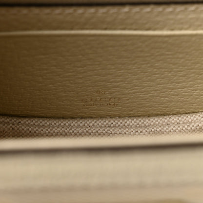 Gucci Jumbo GG Dollar Calfskin Mini Bamboo 1947 Bag Off White