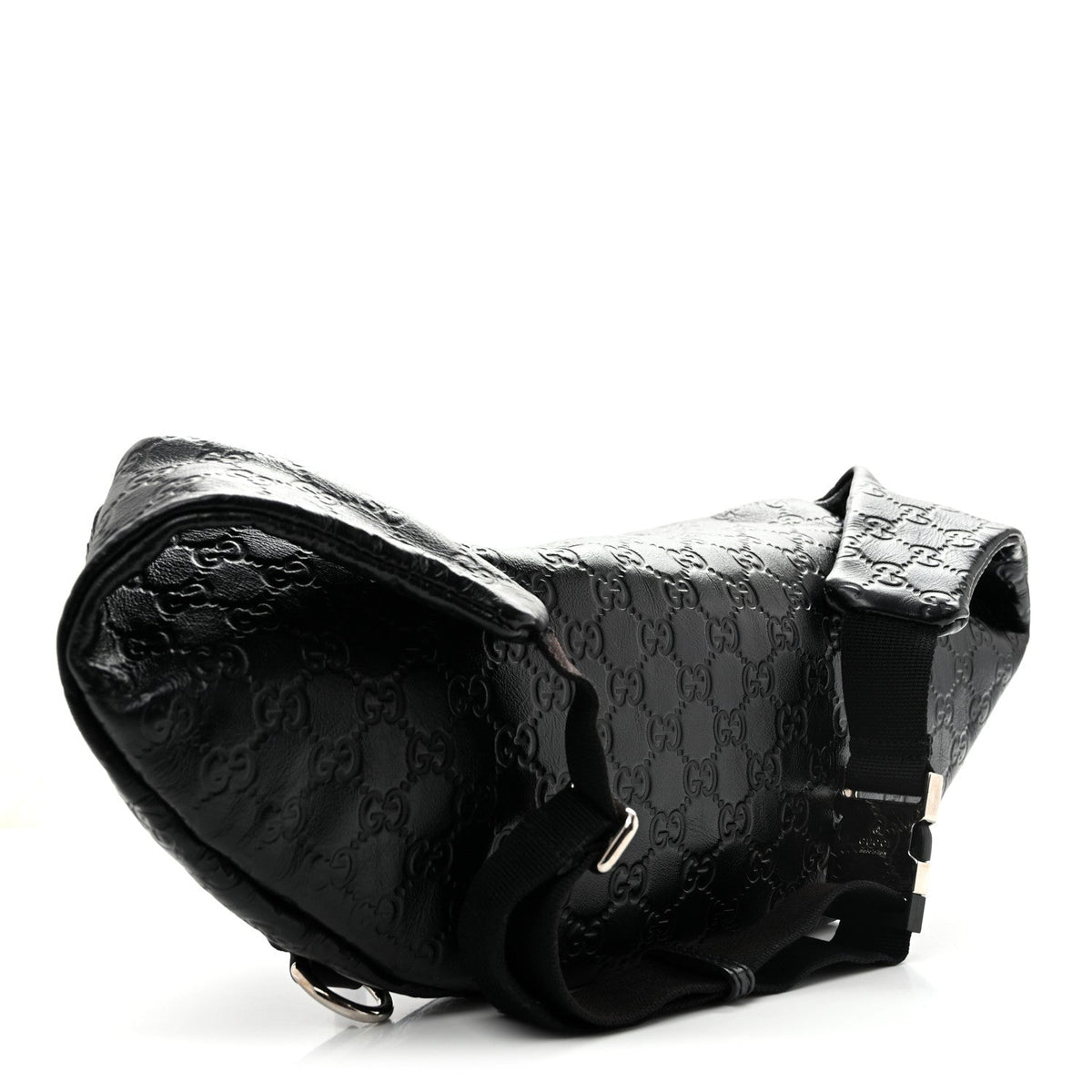 Gucci Guccissima Web Belt Bag Black