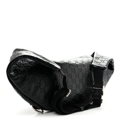 Gucci Guccissima Web Belt Bag Black