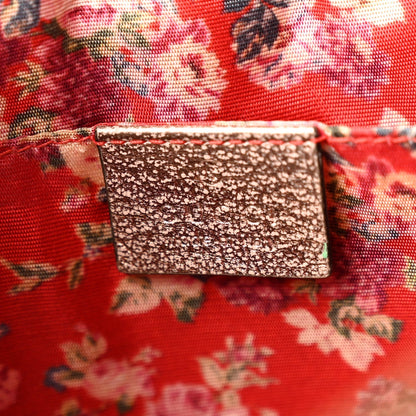Gucci Laminated Nappa Trapuntata Small Zumi Shoulder Bag Rosa Lago Rame