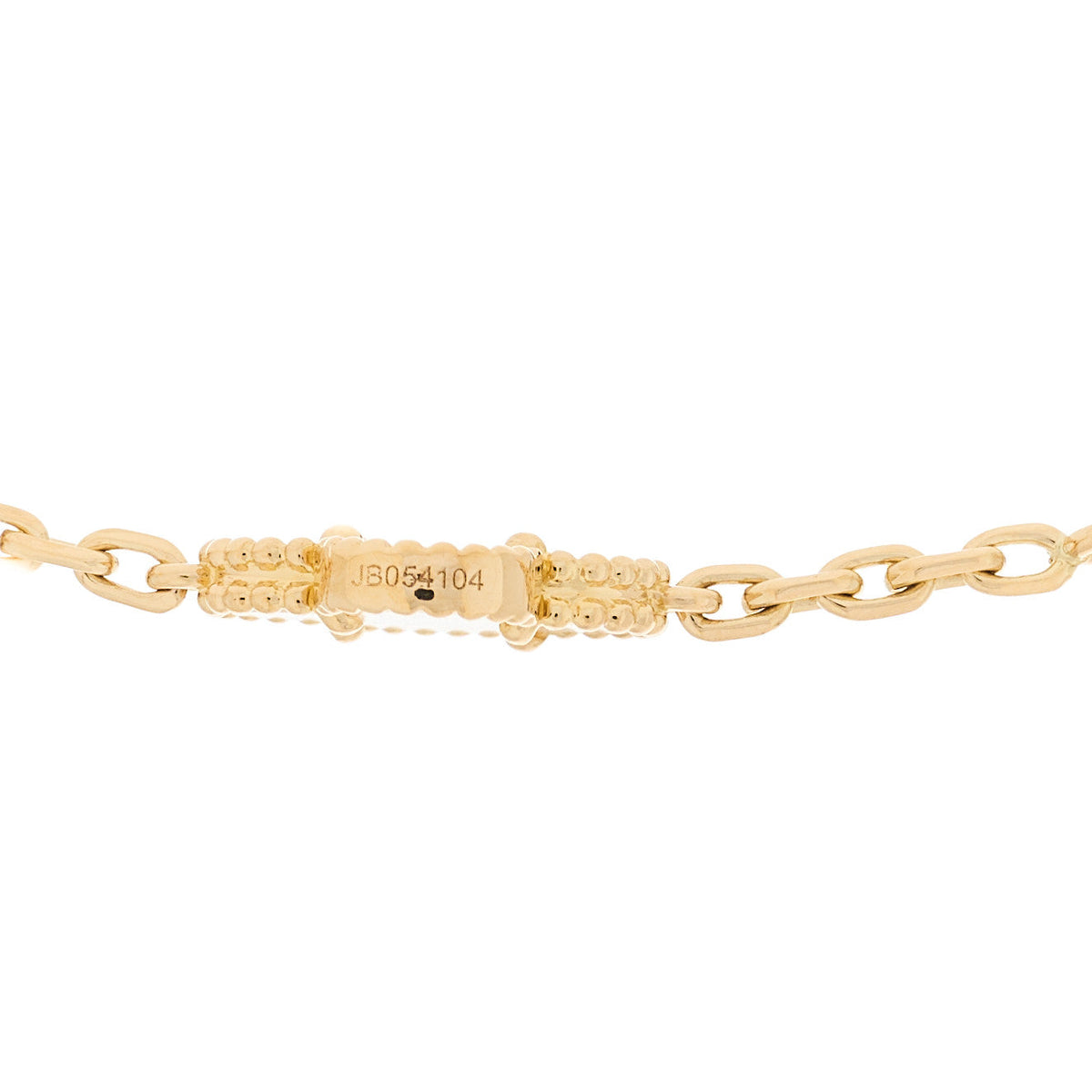 Van Cleef & Arpels 18K Yellow Gold Mother of Pearl 10 Motifs Vintage Alhambra Necklace