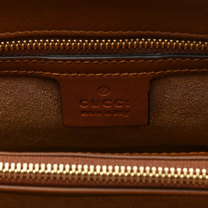 Gucci GG Supreme Calfskin Padlock Shoulder Bag Beige Cuir