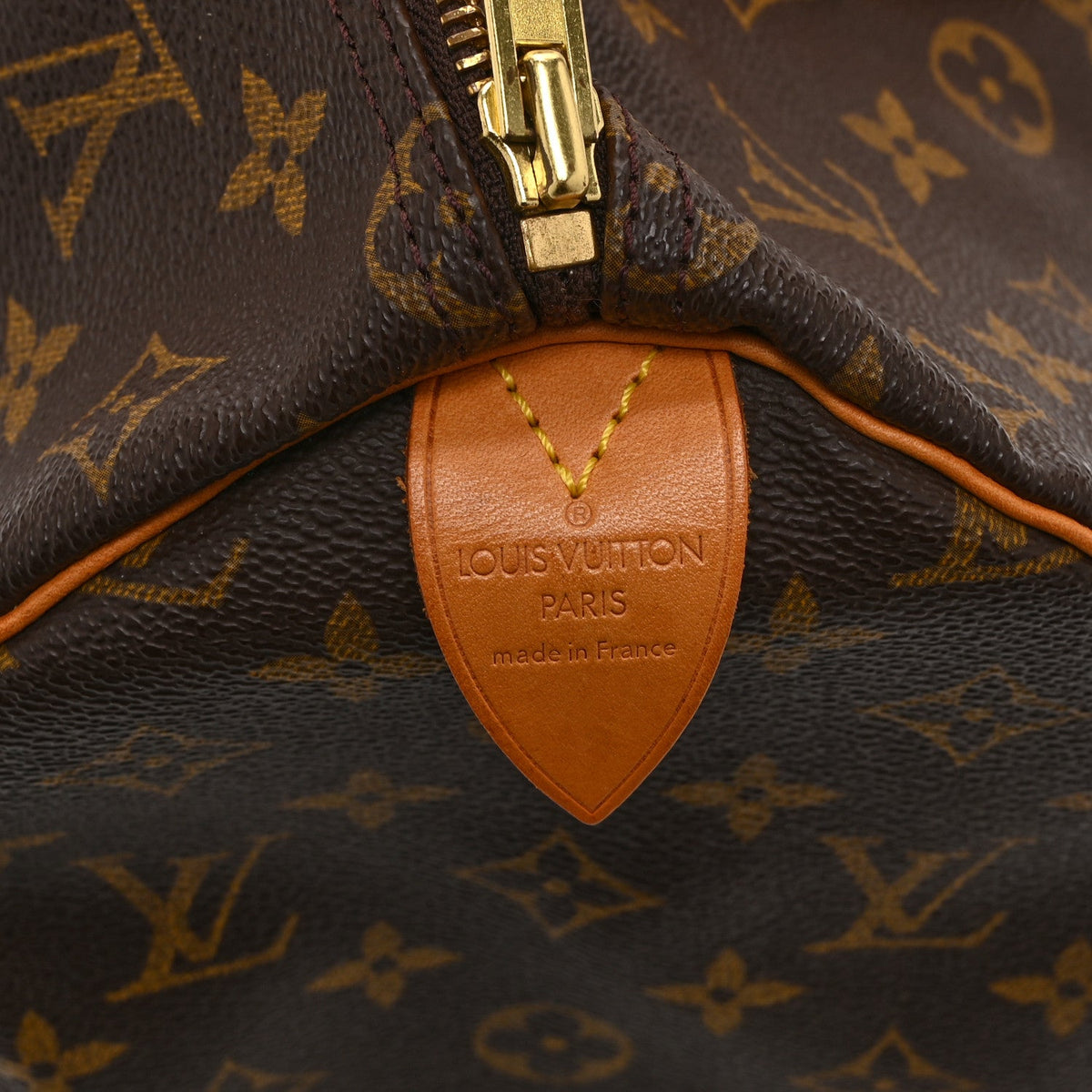 Louis Vuitton Monogram Speedy 35 Brown