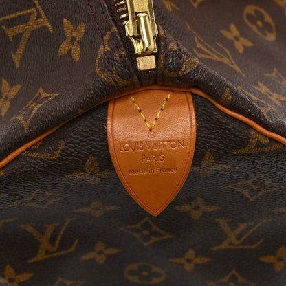 Louis Vuitton Monogram Speedy 35 Brown