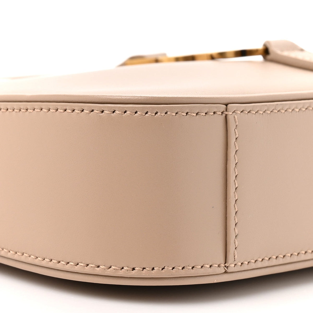 Saint Laurent Vegetable Calfskin Mini Le 5 À 7 Hobo Dark Beige