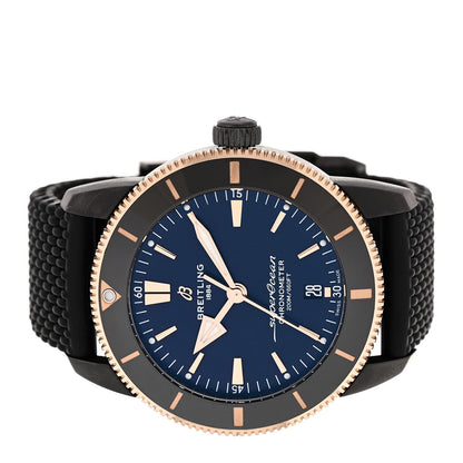 Breitling Stainless Steel 18K Rose Gold 44mm Superocean Heritage II Watch UB20303A1B1S1