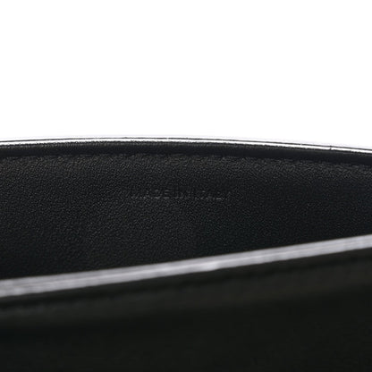 Celine Shiny Calfskin Teen Triomphe Shoulder Bag Black