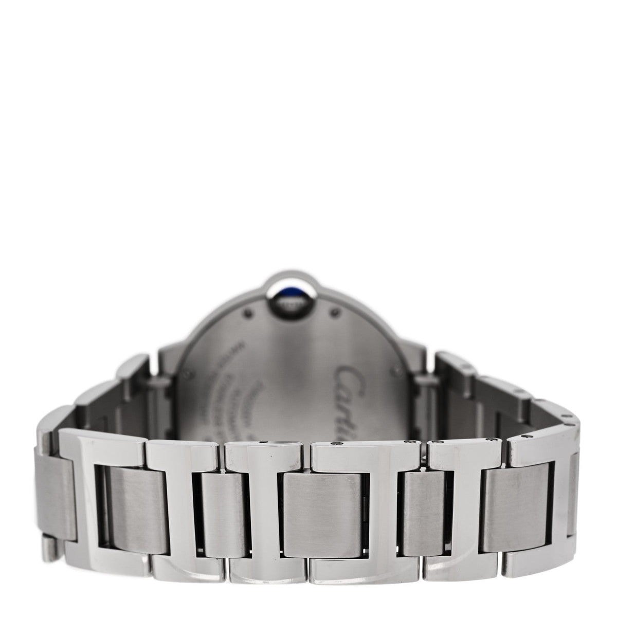 Cartier Stainless Steel Diamond 36mm Ballon Bleu Automatic Watch