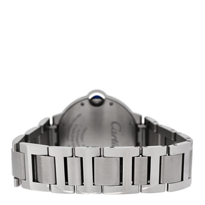 Cartier Stainless Steel Diamond 36mm Ballon Bleu Automatic Watch