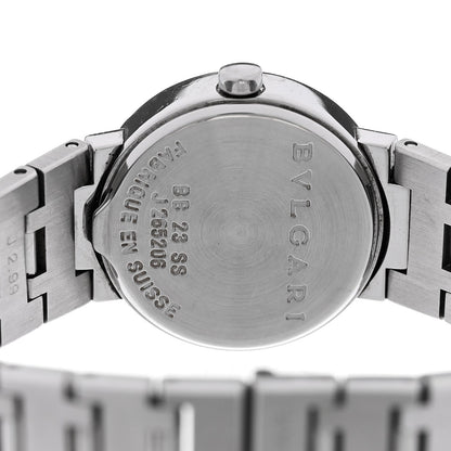Bulgari Stainless Steel 23mm Quartz Watch Black