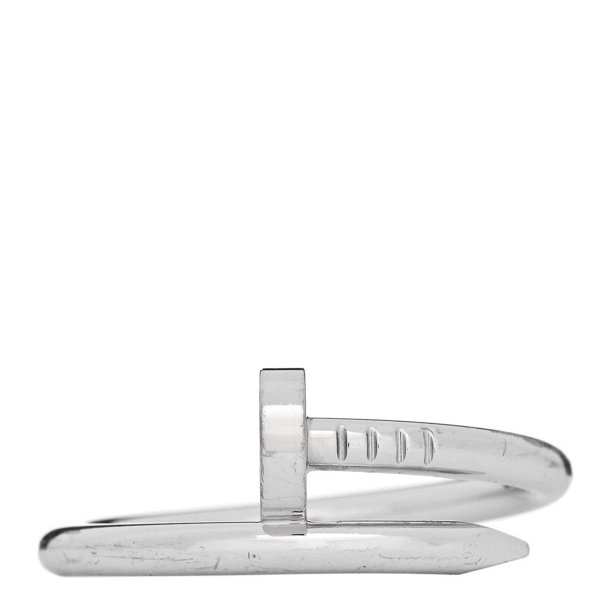 Cartier 18K White Gold Juste Un Clou Ring 67 11.75