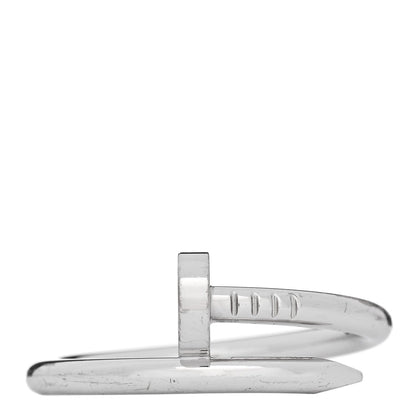 Cartier 18K White Gold Juste Un Clou Ring 67 11.75
