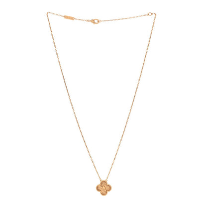 Van Cleef & Arpels 18K Yellow Gold Vintage Alhambra Pendant Necklace